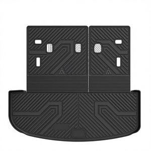 Tapis de dossier de <span class=keywords><strong>coffre</strong></span> LASFIT Telluride 2020-2025 TPE toutes saisons à motif rainuré OLIVER sur mesure pour siège de <span class=keywords><strong>coffre</strong></span> noir - Product Image 1