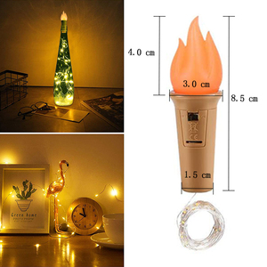 Fata <span class=keywords><strong>Bottiglia</strong></span> di Vino Led Fiamma Luce di Sughero <span class=keywords><strong>Con</strong></span> La Farfalla di natale Luce della Stringa del Filo di Rame - Product Image 6