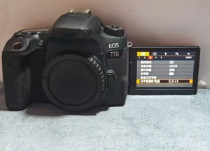 กล้อง EO/S 77D 24MP DSLR บอดี้ ไม่มีรอยขีดข่วน มือสอง กล้อง APS-C กล้อง FHD - Product Image 2