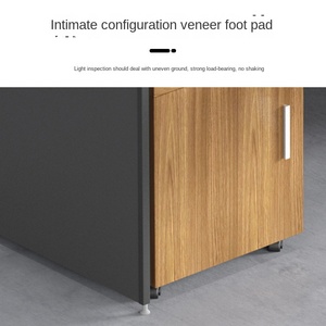 XT-180-1 Combinación de Mesa y Silla de Computadora Simple, Escritorio de Oficina Moderno de MDF, para un Solo Trabajador, Taller, Almacén, Uso Escolar - Product Image 4