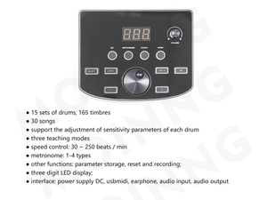 Instruments de musique professionnels de haute qualité, batterie <span class=keywords><strong>électro</strong></span>nique, kit électrique pour débutants - Product Image 4