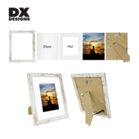 Bingkai Foto Kayu MDF Gaya Modern DX Designs 8x10 11x114 Inch A4 Desain Cetak UV, Dapat Diletakkan Sendiri dan Dipasang di Dinding untuk Penggunaan di Rumah