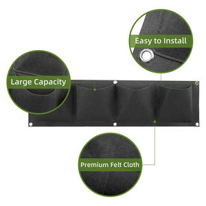 Jardinière murale horizontale en tissu non tissé biodégradable, sacs de culture suspendus pour jardin, jardinière murale pour jardin - Product Image 2