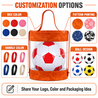 Aiju Vente en gros Ballon de football personnalisé en PU/PVC durable et écologique, taille 5, cousu à la machine, pour intérieur/extérieur, idéal comme souvenir de Noël