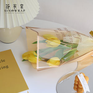 Sinowrap Wholesale Cellophane <strong>Flower</strong> Hand Bag <strong>Flower</strong> Packing <strong>Sleeves</strong> for Florist - Product Image 5
