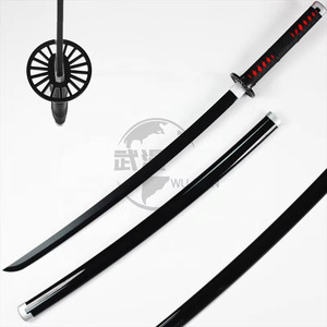 <span class=keywords><strong>Épée</strong></span> de cosplay légère Demon Slayer noire, fourreau d'arme de <span class=keywords><strong>Tanjiro</strong></span>, 102 cm, en bambou, jouet d'anime japonais, pour 14 ans et plus - Product Image 1