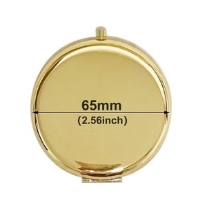 Gold/Rose Gold/Silver Dual-Magnification Compact <strong>Mirror</strong> - Pocket-Sized Makeup <strong>Mirror</strong> Double-Sided <strong>Magnifying</strong> Compact <strong>Mirror</strong> - Product Image 3