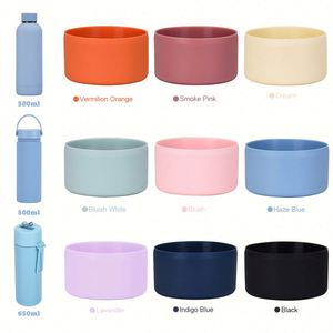 Bar Accessories <b>Hot</b> <b>Water</b> <b>Bottle</b> Cup Bottom Cover Thickened Flexible Silicone Non-Slip Base Protector Reusable 2 Pack - Product Image 1