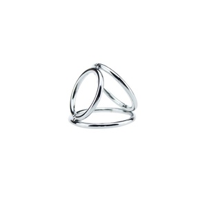 Erkek gecikme boşalma Metal Penis halkası üçlü horoz halka - Product Image 2