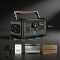 Station d'alimentation portable LiFePO4 TC TC-A5 500W 220V avec onduleur à onde sinusoïdale pure MPPT, démarreur de batterie, allume-cigare, type C, pour extérieur et intérieur
