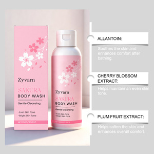 Gel de ducha suave con aroma a flor de cerezo, hidratante para la piel, con fragancia floral, delicado y suave. - Product Image 2