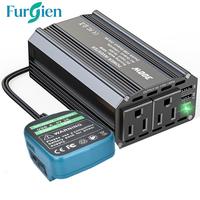 Convertisseur de puissance portable en aluminium, 110V, 300W, câble adaptateur de 60CM pour batterie d'outil électrique Milwaukee, Ports USB/Type-C