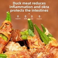 Vente directe usine : Friandises pour chiens – Viande de poulet et de canard, Okra séchée pour petits et grands chiens – Idéal pour le nettoyage des dents et l'entraînement