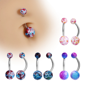Chất lượng cao 316L không gây dị ứng bụng nhẫn đồ trang sức cơ thể bụng nút Nhẫn rốn Vòng piercing Set - Product Image 6