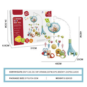 Móvil <span class=keywords><strong>de</strong></span> <span class=keywords><strong>Cuna</strong></span> Zhorya con Campanas, Mordedores, Sonajeros, Melodía Musical Relajante, Proyección, Control Remoto, Juguetes para <span class=keywords><strong>Cuna</strong></span> <span class=keywords><strong>de</strong></span> Bebé - Product Image 6
