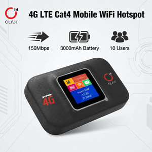 OLAX MF982 4G LTE <span class=keywords><strong>Mobile</strong></span> WiFi avec port de charge USB-C 150 Mbps Cat4 MiFi Batterie rechargeable 3000 mAh Écran LCD d'état Hotspot - Product Image 1