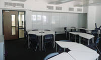 Diviseur de salle de classe ou de bureau, panneau de séparation mobile, panneaux blancs, écriture, verre, cloisons murales, diviseurs de salle