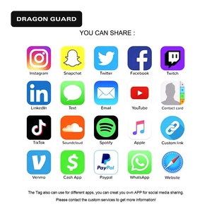 DRAGON GUARD Bán Buôn <span class=keywords><strong>NFC</strong></span> Tag <span class=keywords><strong>Card</strong></span> RFID Điện Thoại Di Động Sticker Không Thấm Nước Epoxy Etiqueta <span class=keywords><strong>NFC</strong></span> - Product Image 3