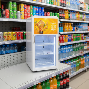 <span class=keywords><strong>Refrigerador</strong></span> Meisda SC68B-D de 68L con Puerta de Vidrio de Alta Calidad, <span class=keywords><strong>2</strong></span> <span class=keywords><strong>Puertas</strong></span> Verticales, Enfriador de Bebidas con Iluminación LED y Enfriamiento Directo - Product Image 1