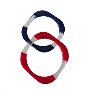 Nouveau bracelet en résine multicolore au design élégant pour femmes, bijoux de mode de haute qualité, bracelet au look tendance, bracelets parfaits pour femmes - Product Image 3