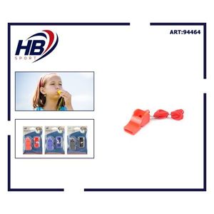 HB Sport Plastic Coreless Whistle <b>Red</b> With <b>Lanyard</b> For Sports And Training Use - Product Image 3