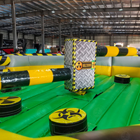 Jeu gonflable d'obstacles Meltdown Machine Wipeout Sweeper Last Man Standing pour fête