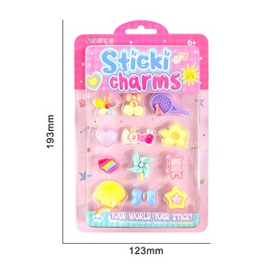 Set <span class=keywords><strong>de</strong></span> Dijes <span class=keywords><strong>de</strong></span> Resina Planos Personalizados con Dibujos Animados, Dijes <span class=keywords><strong>de</strong></span> Resina Coloridos, Dijes Adhesivos Lindos para Pulseras, Accesorios para Hacer Joyería DIY - Product Image 2