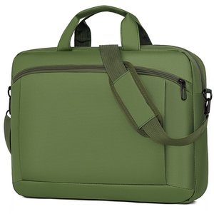 Sacoche pour ordinateur portable 15,6 pouces en tissu Oxford antichoc avec fermeture éclair, sac à bandoulière imperméable, sac pour ordinateur portable pour les voyages d'affaires, l'école et l'usage quotidien. - Product Image 4