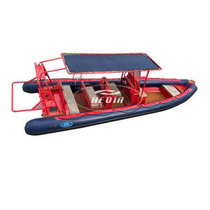 高品質7.6m/25フィート船外機アルミ製釣りボート、最大8人乗り、スポーツ高速760リブボート - Product Image 4