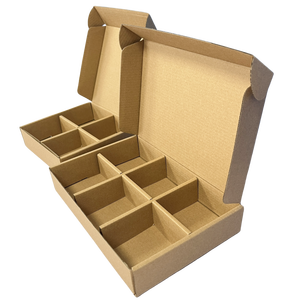 Logo personalizzato ondulato carta Kraft spedizione della posta colore marrone con inserto - Product Image 6