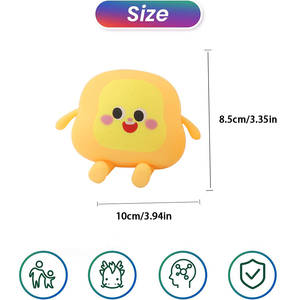 Bread Stress Toy Bread Shape Squishes Sensory Fidget Toy Stress Relief for Kids <strong>Adults</strong> Tricky <strong>Funny</strong> Squeeze <strong>Gift</strong> for Easter - Product Image 2