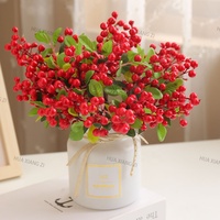 AL-8352 Hot Sales Nieuwe Stijl Geïmiteerde Bessen Kerstfruit Bruiloft Decoratie Accessoires Kunstmatige Fruit Huisdecoratie