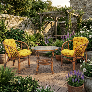 Juego de Muebles de Ratán para Terraza y Patio, Diseño Elegante Hecho a Mano, Estilo Bahama, para Sala de Estar y Hotel, Diseño Asiático Moderno de Indonesia - Product Image 3