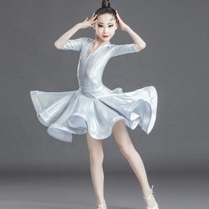 Robe <span class=keywords><strong>de</strong></span> danse latine professionnelle pour filles vêtements <span class=keywords><strong>de</strong></span> danse <span class=keywords><strong>Salsa</strong></span> pour salle <span class=keywords><strong>de</strong></span> bal pour enfants - Product Image 2