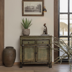 Aparador Chino Antiguo de Madera Maciza con Acabado Brillante, <span class=keywords><strong>Mueble</strong></span> Resistente para Sala de Estar, Hecho en Shandong, China, para Uso en el Hogar o Hoteles - Product Image 1