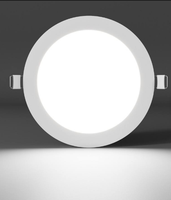 Plafonnier LED encastré ultra-plat rond et carré IP20 Éco-responsable 3000/4000/6500K pour la maison, le bureau et les centres commerciaux