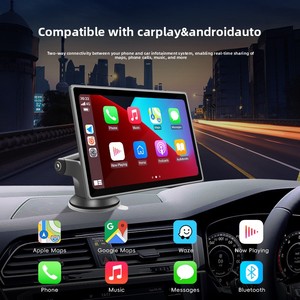 หน้าจออัจฉริยะ TOPSOURCE ขนาด 7 นิ้ว รองรับ Carplay และ Android AUTO เชื่อมต่อโทรศัพท์มือถือ ระบบนำทางกลางแบบ HD สำหรับฟังเพลง MP5 - Product Image 3