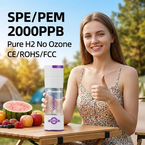 Botella de Agua Portátil de 420 ml con Tecnología SPE de 2000 PPB, Generador de Agua, Lista para Envío Rápido, Envío Inmediato, Vidrio de Silicio Enriquecido con Boro - Product Image 4