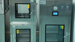 Sas geçiş steril erişim sistemi temiz oda paslanmaz çelik laboratuvar dinamik Uv havalandırmalı biyolojik Pass kutusu temiz Pass kutusu