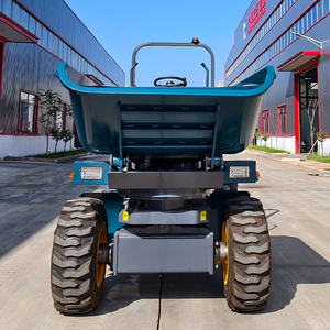 รถแทรกเตอร์ตักดิน 4 ล้อ ขับเคลื่อน 4 ล้อ รถดัมพ์ขนาดเล็ก แบบมีข้อต่อ พร้อมเครื่องยนต์ดีเซล EPA ถังหมุนได้ ขาย - Product Image 5