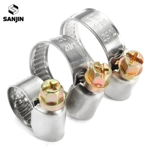 Abrazaderas de manguera antioxidantes de 8-80 mm, abrazaderas de manguera de acero inoxidable, abrazaderas de manguera de combustible y agua, abrazaderas de anillo de resorte con accionamiento de tornillo sin fin - Product Image 2