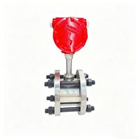 Medidor de flujo de masa de gas térmico de acero inoxidable, tipo de sujeción por abrazadera