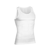 Maßgefertigte OEM Hochelastische Polyamid Herren-Shapewear Bauchflachende Kernunterstützung Funktionelle Weste für Workout-Training