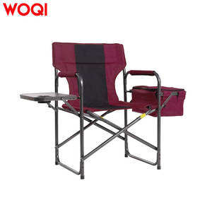 Chaise pliante de réalisateur Woqi avec glacière et table latérale, en aluminium et tissu Oxford, pour usage extérieur - Product Image 1