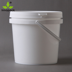 4L Recyclable Plastic Pails <b>with</b> <b>Lid</b> and Handle Customized Color ISO Certified for Paint and <b>Ice</b> Cream Containers - Product Image 2