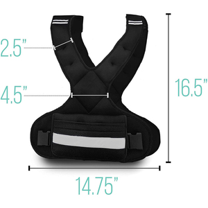 เสื้อกั๊กน้ำหนักปรับได้สำหรับผู้ชายผู้หญิงเด็กเสื้อกั๊กออกกำลังกาย4-10lbs/11-20lbs/น้ำหนักตัว - Product Image 6