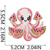 Patchs thermocollants brodés style plage d'été rose, motifs noix de coco, dauphin, tortue marine, appareil photo, bus, conque, pour la décoration