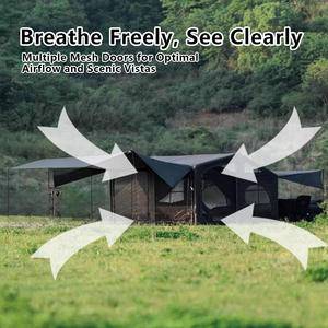 Carpa Inflable Hermética, Resistente al Agua y a los Rayos UV, para las Cuatro Estaciones, de Fácil Montaje en 12 Pasos, Refugio Portátil para Camping - Product Image 2