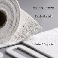 Papier en fibre céramique de qualité supérieure, 1260C, isolation flexible haute température pour joint de four industriel