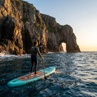 Kayak de pêche gonflable léger en Drop Stitch, planche de SUP polyvalente pour adultes, avec cadre en aluminium, siège et kit de pagaie, capacité de charge 400 kg